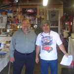 Our host John Garris (on the right) is happy to see all the smiling faces.