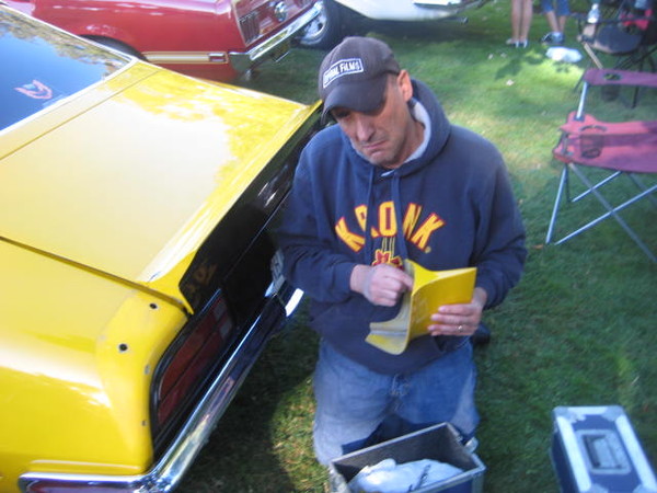 John makes the best of a bad situation. Anybody got some super glue??