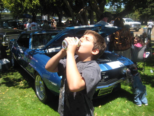 Chug, chug, chug that Mountian Dew.