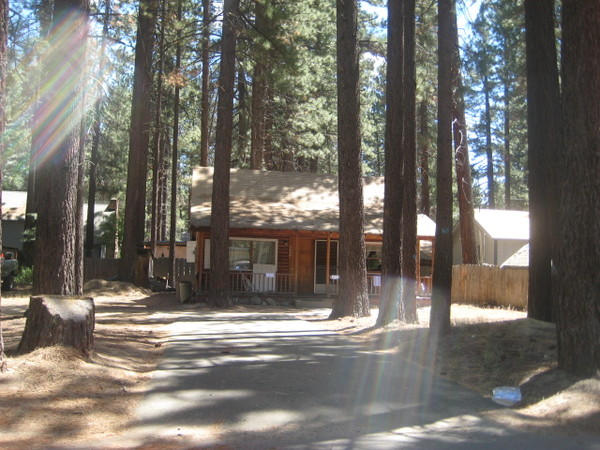 The cabin Sally's family always stayed in when they visited Tahoe.