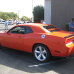 The new Dodge challenger comes to visit at the GGSMU / San Mateo ELKS club pasta feed.