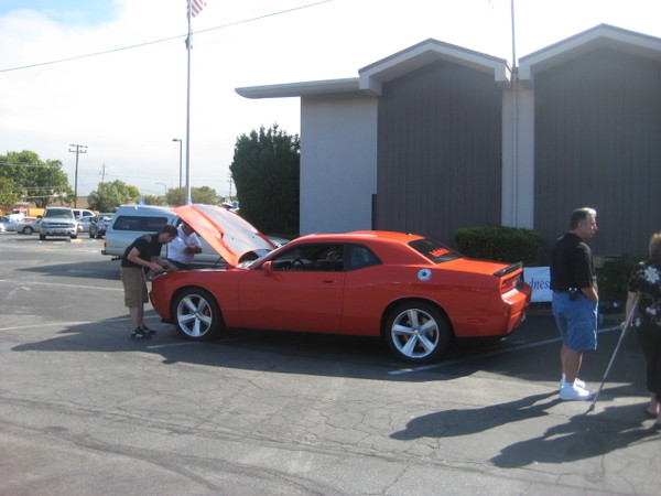 The new Dodge challenger comes to visit. 044