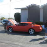 The new Dodge challenger comes to visit. 044