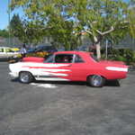 The new Dodge challenger comes to visit. 055