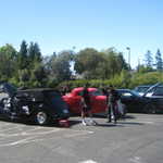 The new Dodge challenger comes to visit. 056