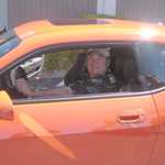The new Dodge challenger comes to visit. 066