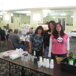The wine table is mighty busy!