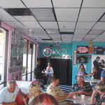Here we are at Rockets Ice cream and frozen Yogurt emporium.