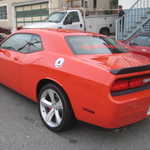 The new Dodge challenger comes to visit. 137
