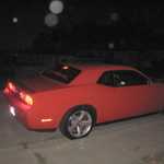 The end of a grweat day and a great visit with the new Dodge challenger.