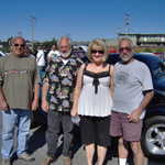 Joe, Dan, Darlene, and Carl from the GGSMU car club.