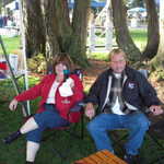 Tim and Cindy take a well deserved rest.