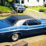 It's a 318 auto, 727 tranny with a 8 3/4 rear with 323 gears.  The owner has replaced The head light wiring harness and engine harness due to switching it to electronic ignition.  The front seats need redone,  the rear ones already