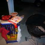 The night was too nice to end early so it time to BBQ after the toy drive.
