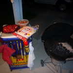 The night was too nice to end early so it time to BBQ after the toy drive.