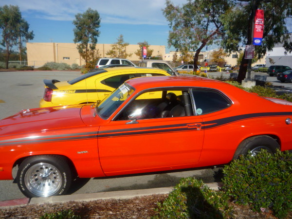 Mr. PINKS himself Don and his 10 second Duster.