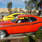 Mr. PINKS himself Don and his 10 second Duster.
