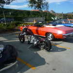 Here's a cool Harley that just showed up to ride along. Now we have a new friend.