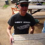 My brother stopped by to say hello too. Nice shirt, Richard!