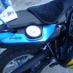 Cool flip top gas cap on his BMW.