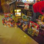 Toy wrappping at Sparky's Hot Rod Shop. 017