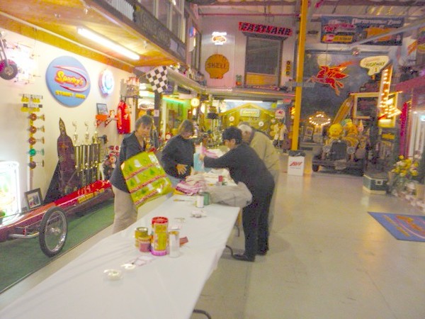 Toy wrappping at Sparky's Hot Rod Shop. 019
