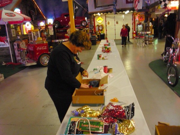 Toy wrappping at Sparky's Hot Rod Shop. 038