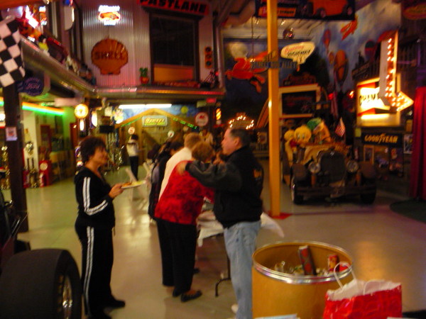 Toy wrappping at Sparky's Hot Rod Shop. 039