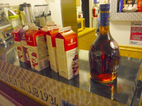 Make mine a big glass of Eggnog, but hold the egg please!