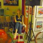 Toy wrappping at Sparky's Hot Rod Shop. 055