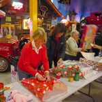 Toy wrappping at Sparky's Hot Rod Shop. 072