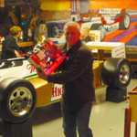 Toy wrappping at Sparky's Hot Rod Shop. 085