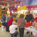 Toy wrappping at Sparky's Hot Rod Shop. 086