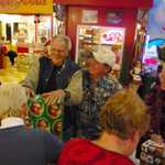 Toy wrappping at Sparky's Hot Rod Shop. 089