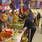 Toy wrappping at Sparky's Hot Rod Shop. 091