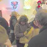 Toy wrappping at Sparky's Hot Rod Shop. 099
