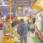 Toy wrappping at Sparky's Hot Rod Shop. 109