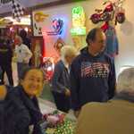 Toy wrappping at Sparky's Hot Rod Shop. 111
