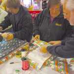 Toy wrappping at Sparky's Hot Rod Shop. 113