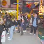 Toy wrappping at Sparky's Hot Rod Shop. 153