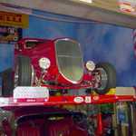 Toy wrappping at Sparky's Hot Rod Shop. 156