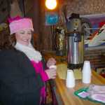 A little coffee for Sally to take the chill out of the morning.