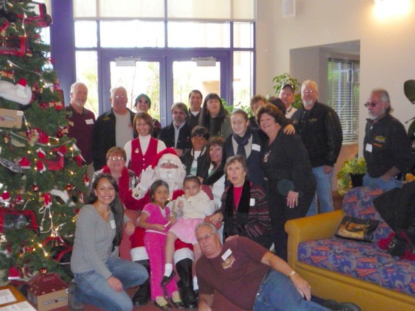 Santa arrives at the RMD House 032