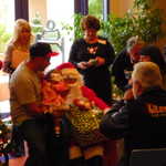 Santa arrives at the RMD House 056