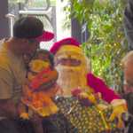 Santa arrives at the RMD House 057