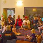 Santa arrives at the RMD House 060