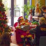 Santa arrives at the RMD House 064