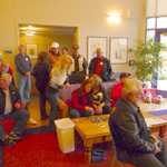 Santa arrives at the RMD House 080
