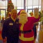 Santa arrives at the RMD House 087