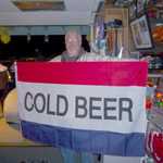 Yep we got COLD BEER here!